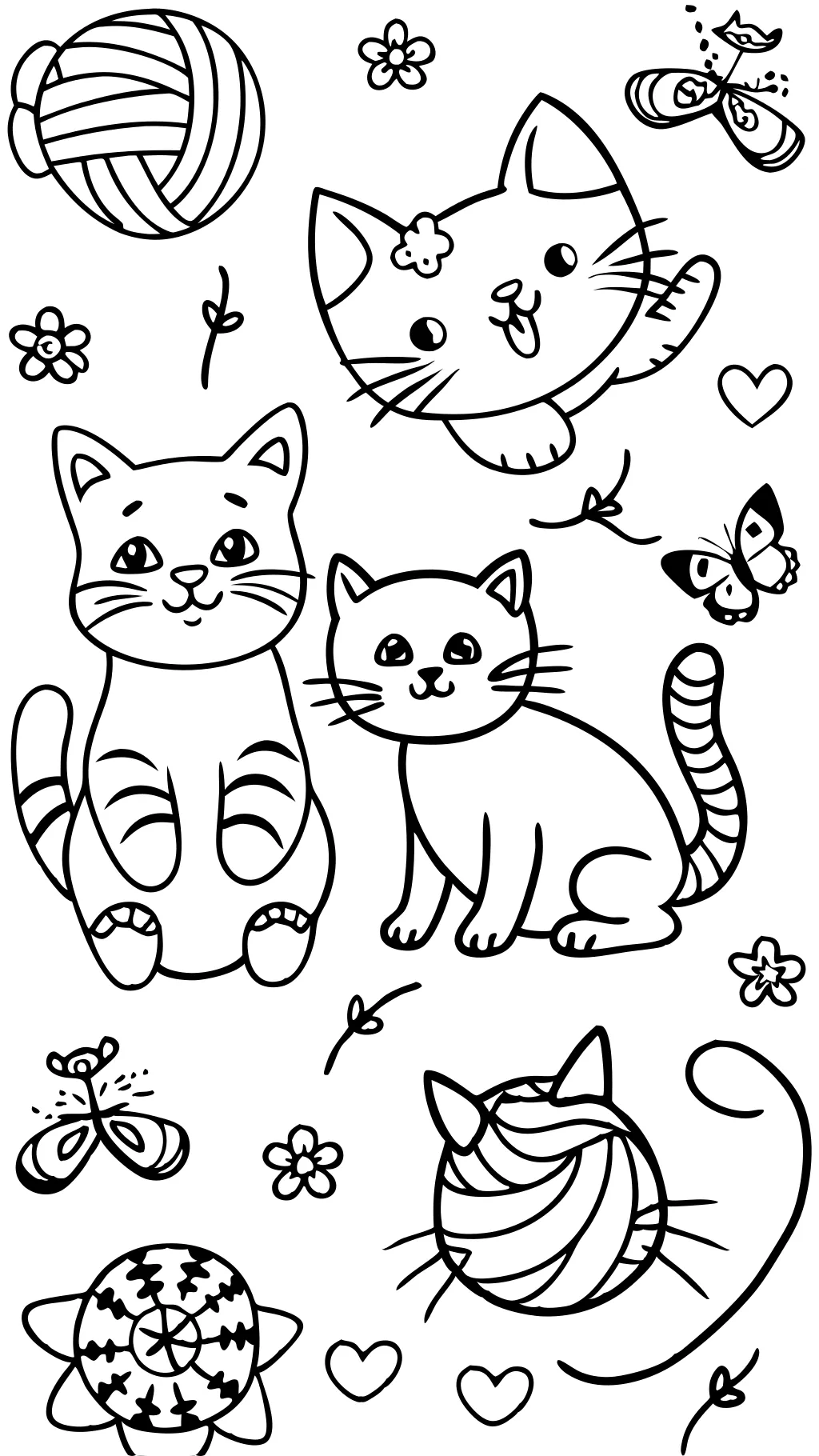 free printable coloring pages cats